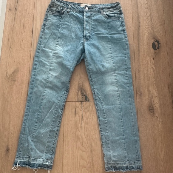 Rachel Roy So Rustic Unique Arty Jeans! - Picture 4 of 12